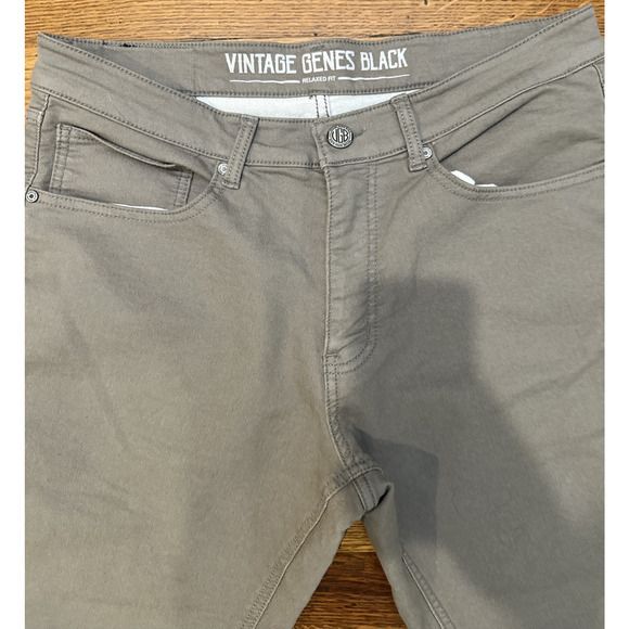 Vintage Genes Black Jeans Gray Mens 32x30 Relaxed Fit - Picture 3 of 8